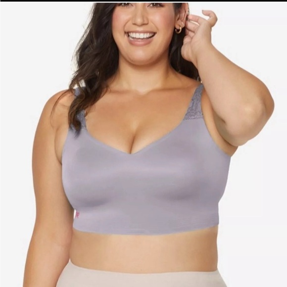 Ruby Ribbon Gray Bra - Picture 3 of 4